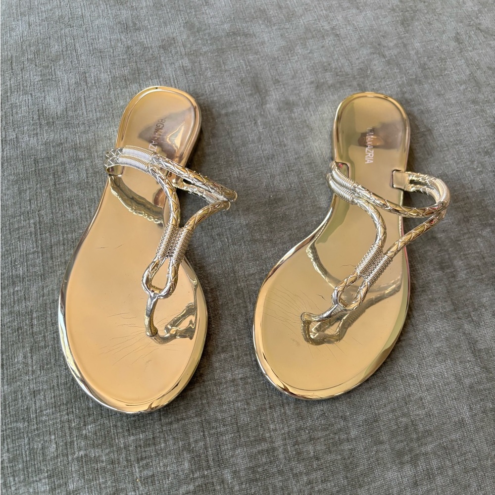 BCBG Gold Sandals
